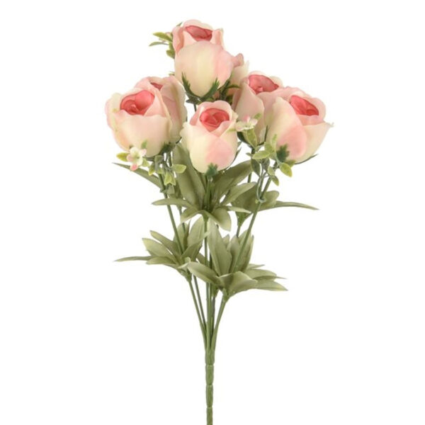 Artificial Flora Rose Bud Bush Pale Pink
