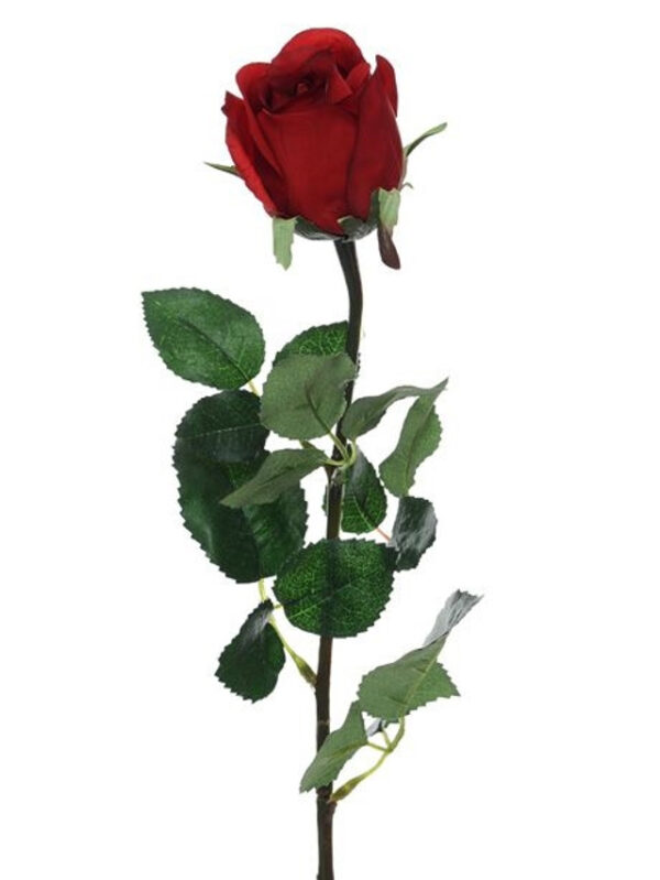 Artificial Prize Rose Buds Red Cream 64 cm